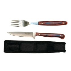 Set Cuchillo Y Tenedor Venado Acero Inoxidable