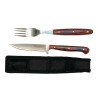 Set Cuchillo Y Tenedor Venado Acero Inoxidable